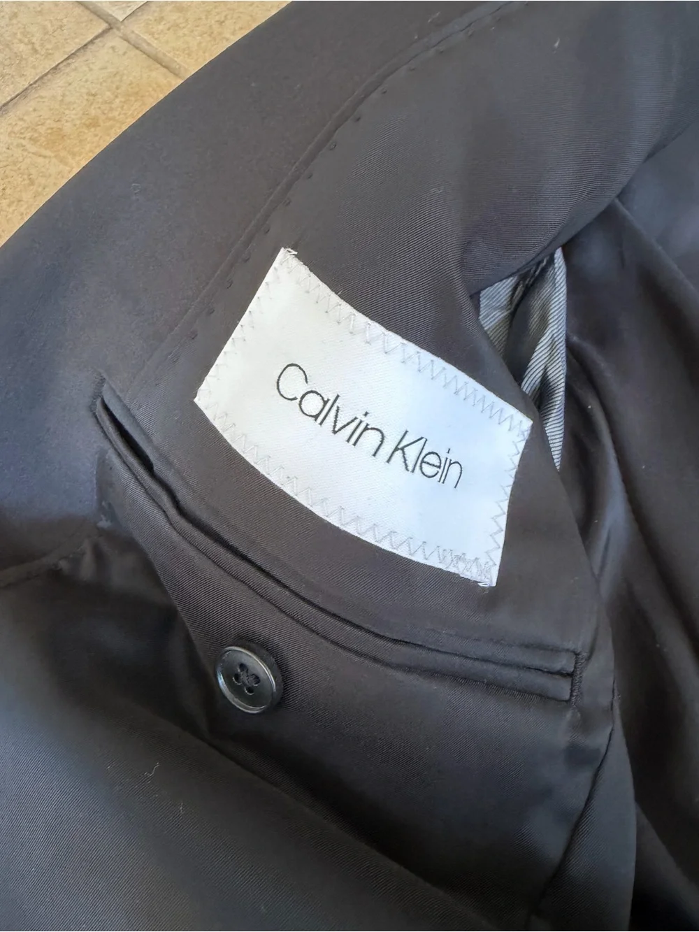 Calvin Klein Black Blazer Suit Jacket 36S